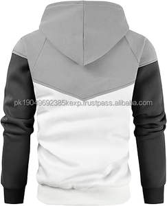 เสื้อฮู้ดสวมหัวขนแกะสำหรับผู้ชาย, เสื้อสเวตเชิ้ตมีฮู้ดลำลองสีมีกระเป๋า - Product Image 3