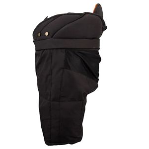 Shorts de hockey sur glace rembourrés pour hommes, noir et gris, en polyester, pantalon de protection sportif, ceinture réglable, vêtements de performance pour l'entraînement - Product Image 3