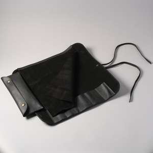 Professional Leather Knife <b>Roll</b> Chef <b>Bag</b> Brass Buckle Closure Smell Proof Heavy Duty Durable Customizable <b>Tool</b> <b>Roll</b> LSKR-0035 - Product Image 1