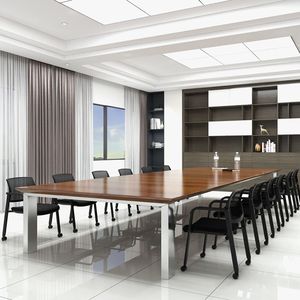 Set di 2 Sedie da Ufficio Impilabili con Rotelle e Schienale in Rete Confortevole - Product Image 6