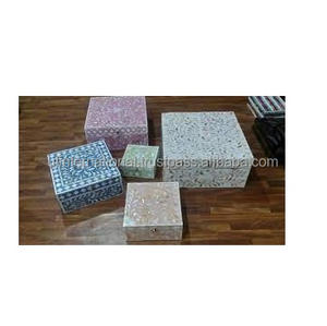 Caja de joyería con incrustaciones de hueso caliente, incrustación de hueso hecha a mano con color natural, para decoración del hogar, en venta - Product Image 3