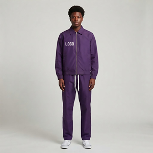 Survêtements de jogging en nylon sur mesure OEM, coupe-vent en polyester, streetwear, survêtement zippé pour hommes 2027 - Product Image 4