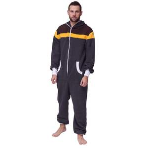 Warm <b>Man</b> <b>Onesie</b> Adult Fleece Hooded Pajama Jumpsuit Soft Winter Lounge <b>Man</b> <b>Onesie</b> Full Body Casual Sleepwear Homewear Wholesale - Product Image 1