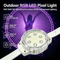 Luz LED RGB para Exteriores, IP67, DMX, SPI, Impermeable, para Ruedas de la Fortuna, Iluminación de Atracciones