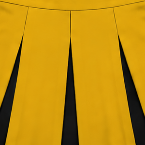 Jupe plissée jaune doré pour femmes et filles, idéale pour la danse, les équipes sportives, les performances, l'entraînement et les compétitions. - Product Image 3