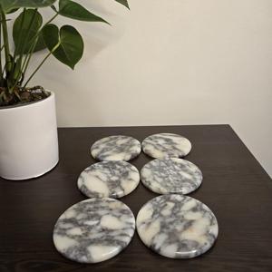 Round Designer Marble Coaster <b>Table</b> Mats Perfect For <b>Table</b> <b>Protection</b> From Heat Marks And Moisture Wholesale From India - Product Image 6