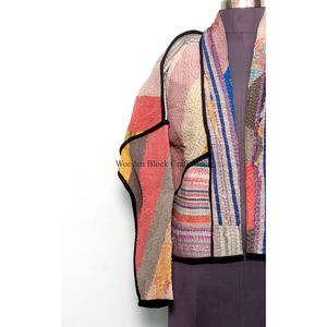 เสื้อแจ็คเก็ตผ้าฝ้าย 100% แบบกลับด้านได้ ดีไซน์โดดเด่น คอปกแบบผ้าคลุมไหล่ เหมาะสำหรับการสวมใส่ในชีวิตประจำวัน งานประณีต คุณภาพเยี่ยม เป็นมิตรต่อสิ่งแวดล้อม - Product Image 2