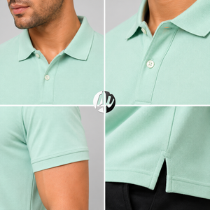 Polo homme tendance avec un design moderne, tissu doux, facile à porter, parfait pour le streetwear et les tenues quotidiennes, élégant et stylé. - Product Image 5