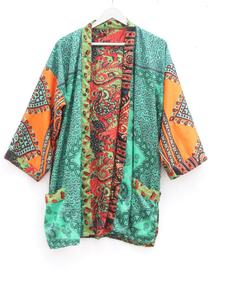 New Arrival Women's Polysilk Kimono Jacket <b>Robe</b> Sari-inspired Dressing Gown for <b>Bridesmaids</b> and Sleepwear - Product Image 3
