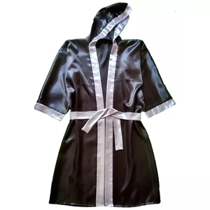 Robe de boxe sur mesure de qualité supérieure avec capuche pour les combats de boxe |   Robe de boxe à prix abordable avec designs personnalisés OEM - Product Image 4