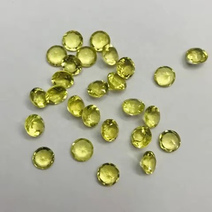 Cuarzo Limón Natural de 9mm, Corte Brillante Redondo Facetado, Gema Suelta de Buena Calidad, Piedra Semipreciosa para Anillo, Colgante, Joyería DIY - Product Image 2