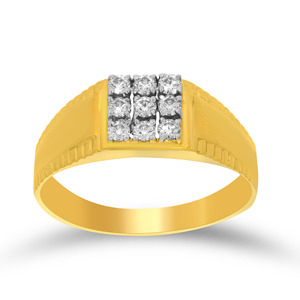 Brawny Diamond <b>Men's</b> <b>Ring</b> Classic Wide Gold Diamond <b>Ring</b> <b>for</b> <b>Men</b> Round Brilliant Cluster Band Fine Jewelry - Product Image 1