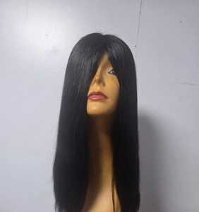 Perruque Lace Front Lisse en Cheveux Humains Noirs, Longue, pour Femme, Base en Peau, Toupet en Cheveux Humains, Cheveux Indiens Remy Vierges - Product Image 4
