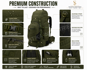 กระเป๋าเป้กันน้ำแบบ Mochila Molle อเนกประสงค์ ลายพราง สำหรับฝึกซ้อม กิจกรรมกลางแจ้ง และการใช้งานทางยุทธวิธี 3 วัน - Product Image 5