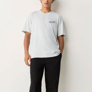 New Arrival Soft 100% Cotton Men T-Shirt Washed Knitted Breathable Eco-Friendly Solid <b>V</b>-neck Comfortable <b>Fit</b> Casual Wear - Product Image 4