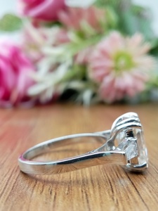 Anillo de Compromiso y Boda D'VINS JEWELS, Diseño Cuadrado Moderno, Corte Brillante, Diamante Cultivado en Laboratorio, Color D, Chapado en Oro Rosa, Certificado - Product Image 4