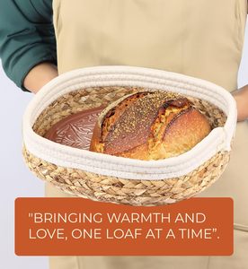 <b>Bread</b> <b>basket</b> with <b>bread</b> warmer stone,handmade <b>bread</b> <b>basket</b>, gifts for bakers Sourdough warmer and great as house warming gifts - Product Image 3