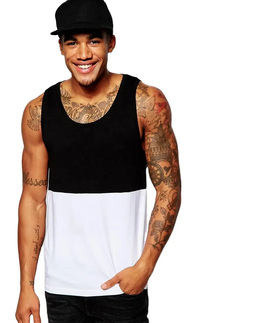 wholesale Sleeveless Shirts Custom street wear Tank top Men's Gym Plain Vest