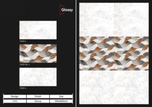 กระเบื้องเซรามิกผนังแบบมันเงา ขนาด 12x24 นิ้ว (30x60 ซม.) คุณภาพพรีเมียม สำหรับตกแต่งภายในห้องครัวและห้องน้ำสไตล์ร่วมสมัย - Product Image 2
