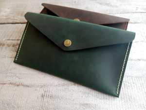 Cartera de Cuero Genuino de Primera Calidad, Portátil, Resistente, con Protección para Efectivo, Sistema de Gestión de Presupuesto, Precio de Fábrica, Venta al Por Mayor - Product Image 3