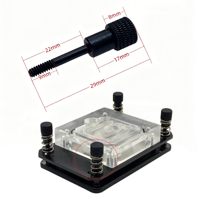 Vis d'installation en aluminium M3 pour bloc de refroidissement à eau du processeur d'ordinateur 1150 1151 1155 1156, fixations de montage PC