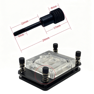 Viti di Installazione in Alluminio M3 per Blocco di Raffreddamento ad <span class=keywords><strong>Acqua</strong></span> CPU Computer 1150 1151 1155 1156, Elementi di Fissaggio per PC - Product Image 2