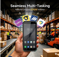 Mobixtech S5 Android 13.0 PDA Portátil de 5.5" con 4G, NFC, Escáner de Código de Barras 2D, Batería de 5000mAh, Gestión de Inventario para Almacenes y Comercios