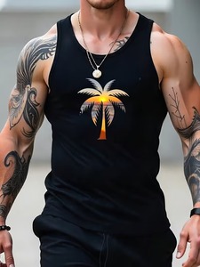 Waffle Knit Texture Fabric Premium Summer Wear Sleeveless <b>Mens</b> <b>Singlet</b> - Product Image 6