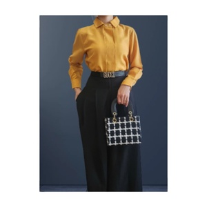 Conjunto de Traje de Dos Piezas Elegante y Profesional para Mujer, Verano 2025, con Mangas Cortas, Antiestático, Spandex/Poliéster - Product Image 2