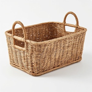 Premium Bohemian Natural Seagrass Storage <b>Basket</b> Handles Durable for Kitchen <b>Bathroom</b> Living Room Decorative Storage Modern - Product Image 3