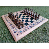 Jeu d'échecs en bois pliable fait main, jeu de société portable, pièces Staunton, valise avec serrure en métal, jeu d'échecs en bois classique vintage
