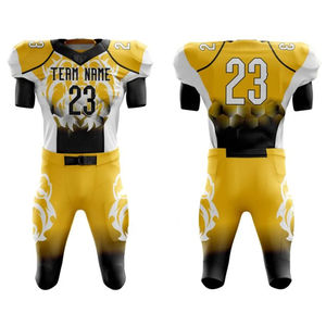 Maillots et pantalons de football américain, logos personnalisés autorisés, jeunes, haute qualité, matière respirante, uniformes de football pour adultes - Product Image 1