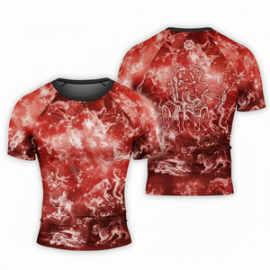 All Over Sublimation Printed Rash Guard <b>Shirt</b> <b>Men's</b> <b>Compression</b> Sports Long Sleeve UV Protection Gym Surf Wear BJJ Wear T <b>Shirt</b> - Product Image 6