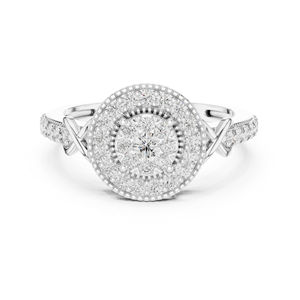 แหวนทองคำ 14K โรสโกลด์ ประดับเพชรทรงกลมเพาะเลี้ยงในห้องปฏิบัติการ สำหรับผู้หญิง สวมใส่ได้ทุกวัน |   เพชรที่เพิ่งเพาะเลี้ยง - Product Image 5