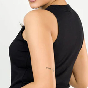 Camiseta sin Mangas para Mujer, Ecológica, 100% Algodón Orgánico, Secado Rápido y Transpirable, Antiencogimiento, Informal de Verano - Product Image 6