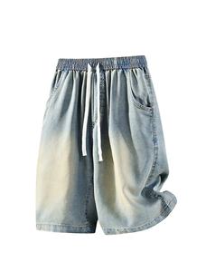 Shorts en jean personnalisés avec logo, vente en gros, coupe droite en coton, shorts d'été avec livraison rapide pour les distributeurs de vêtements - Product Image 1