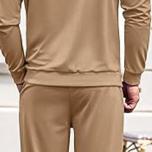 Ensemble sweat-shirt et pantalon de survêtement en coton épais de haute qualité, survêtement personnalisé pour homme, 100% coton - Product Image 4