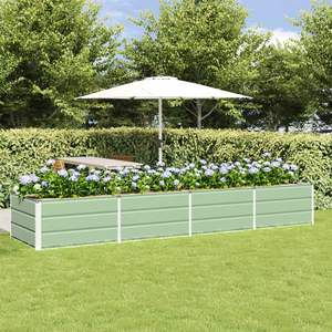 Maceta de Acero Verde de 125.98 x 31.50 x 17.72 Pulgadas para Macetas y Jardineras - Product Image 1