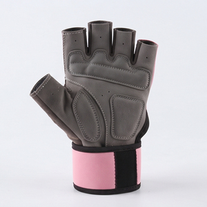 ถุงมือยกน้ำหนักสำหรับออกกำลังกายพร้อมที่รัดข้อมือ กันลื่น ปรับได้ ระบายอากาศได้ดี ทำจากหนัง เหมาะสำหรับทุกเพศ ใช้สำหรับฝึกความแข็งแรง - Product Image 3