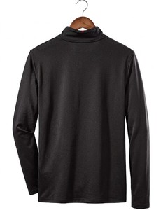 Pull à col montant noir pour femme – Haut à manches longues respirant pour le ski et les sports d'hiver – Sweat-shirt athlétique personnalisé - Product Image 2