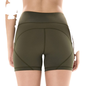 Shorts de yoga taille haute sans couture pour femme, confortables, respirants, à compression, en coton 100% coloré, pour la gym et le yoga - Product Image 3