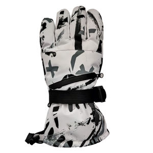 Durable Real Fill Leather <b>Ski</b> Gloves with Heating Feature New Winter Waterproof PU and Nylon Material for Snowboarding - Product Image 1