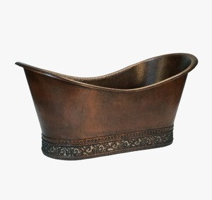High Quality Hammered Copper <b>Bath</b> Tub Elegant Freestanding Bathroom Decor at Cheap Price - Product Image 1