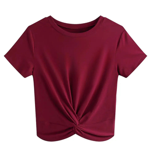 Camiseta Corta para Mujer, Ropa Transpirable a la Moda con Comodidad Relajada y Atractivo Estilo de Vida Moderno, Camiseta Corta para Uso Diario - Product Image 1