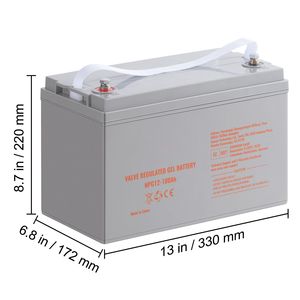 Batteria Marina AGM 12V 100AH a Ciclo Profondo con Elevato Tasso di Auto-Scarica, Corrente 800A, Ricaricabile al Piombo-Acido per Camper, Solare e Nautica - Product Image 3