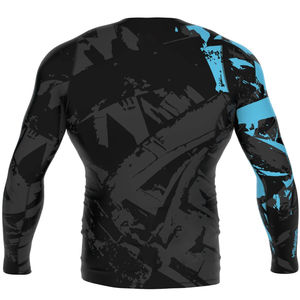 Camiseta de Compresión Personalizada para Hombre, BJJ MMA, Manga Larga, Protección UPF50+, Transpirable, Fabricante OEM - Product Image 4