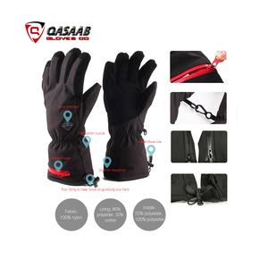 Noir meilleure qualité personnalisé chaud-mains en gros hiver imperméable-batterie portable-gants de moufles de ski chauffantes rechargeables - Product Image 4