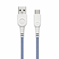 Cable de Carga USB 2.0 de 6 Pies, USB-A a Tipo-C, con Cubierta de Nailon Trenzado, 15W, para Teléfono Móvil y Auriculares, Conductor de Cobre Puro