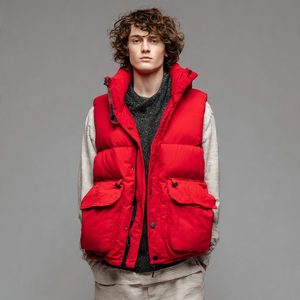 Gilet matelassé sans manches pour homme, col montant, fermeture éclair, doudoune sans manches pour l'hiver, gilet matelassé sans manches pour homme, style urbain - Product Image 3