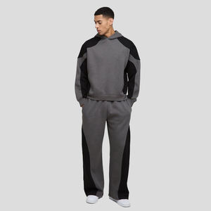 Survêtements d'hiver pour hommes sur mesure, écologiques, 100 % coton, col boutonné, teinture unie, réversibles, grandes tailles, poids lourd, motif léopard - Product Image 1